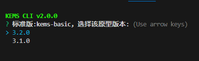 选择模板版本